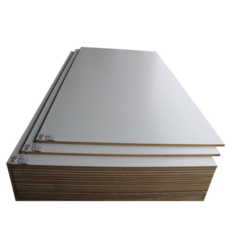 烤漆白色生态衣柜18mm门板饰面e0米白光面生态板