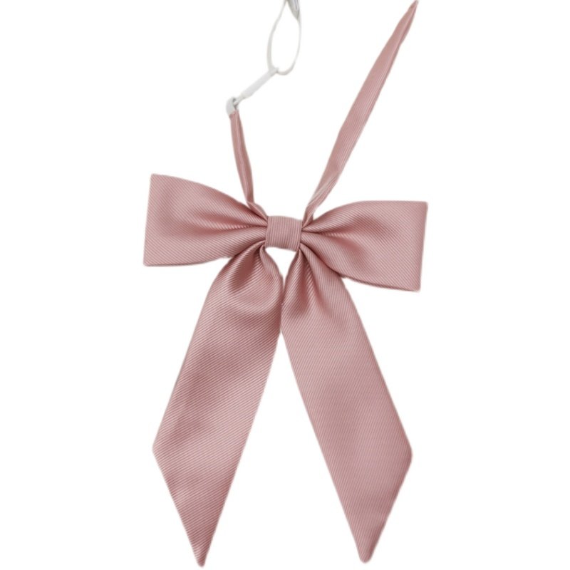 shindek原创jk领结长柄斜角纯色领花女斜纹百搭领结