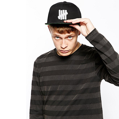 正品undefeated und五道杠经典刺绣logo棒球帽子陈冠希同款美潮