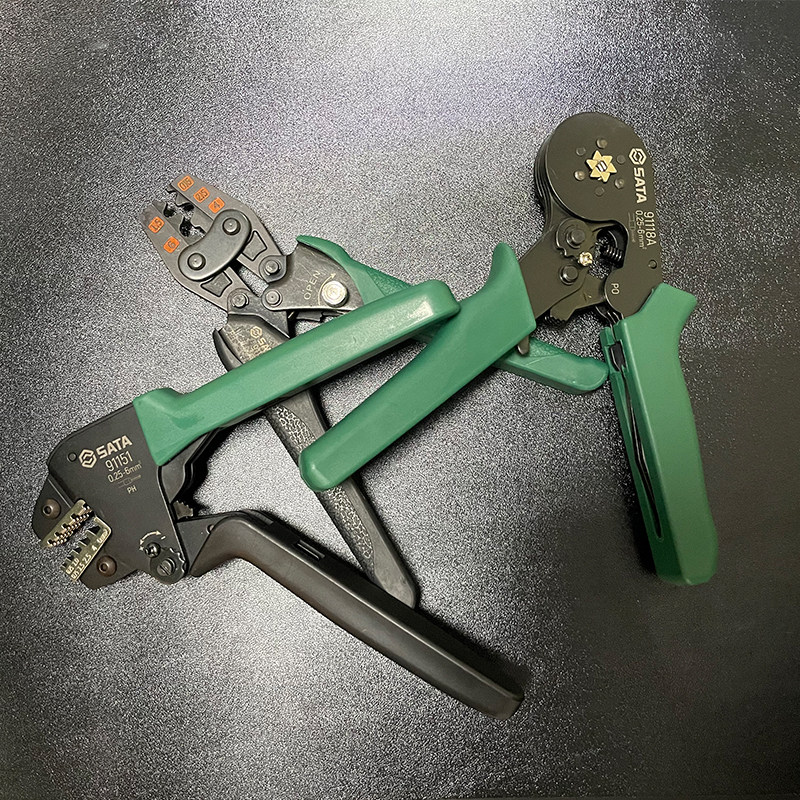 世达工具省力手动压接接线夹线钳子管型压线压线钳