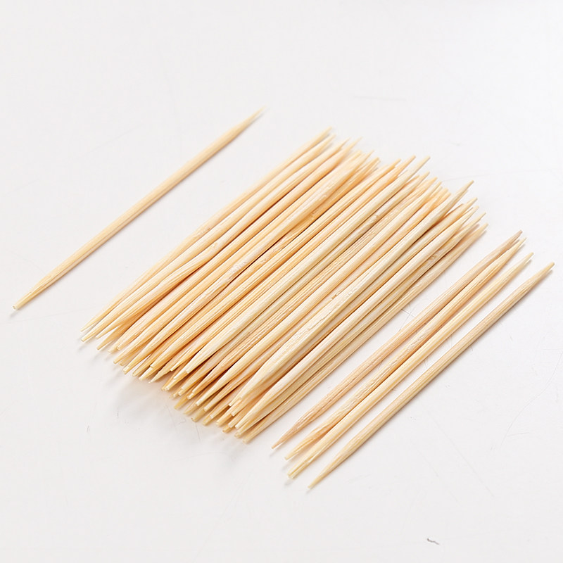 家用一次性牙签袋装天然环保剔牙酒店吃水果竹质牙签便携独立包装