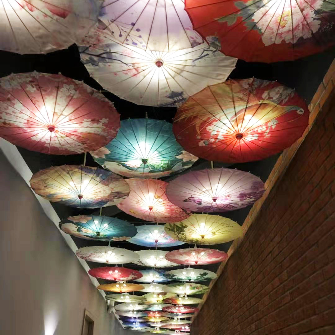 中国伞汉顺丰儿童成人服伞装饰国风吊顶室内外工艺伞