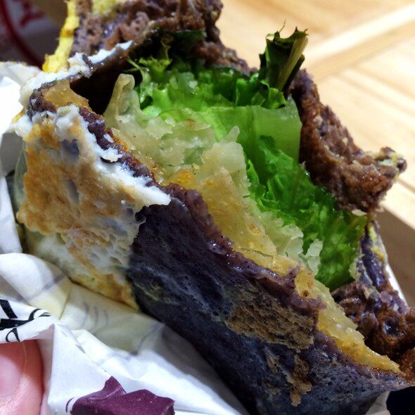 紫米米面五谷杂粮纯紫杂粮煎饼2500克包邮面粉