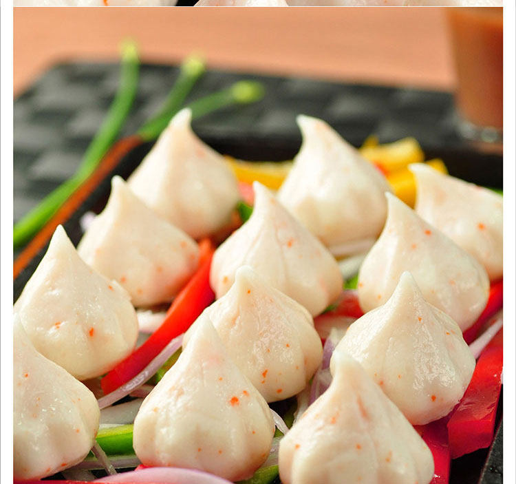 蟹籽豆捞火锅鱼极仙桃8个160g蟹黄蟹籽包心丸鱼丸