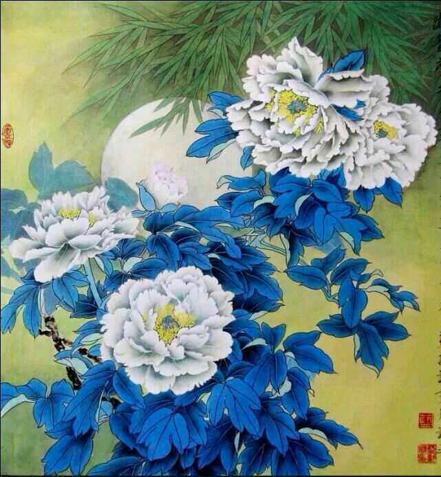 新款不可调节其他富贵牡丹高雅家庭挂画漆画画板