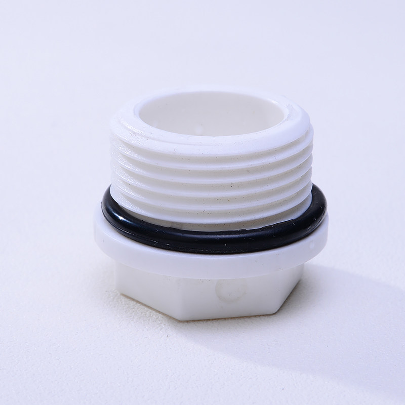 ppr外丝堵头带橡胶垫不渗渗水不用生料4分ppr管