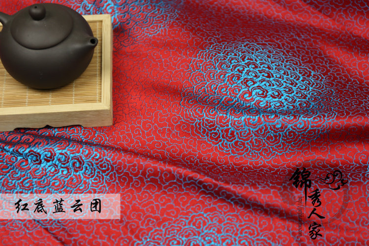 布料织锦缎提花丝绸古装汉服民族服装旗袍唐装面料布面料