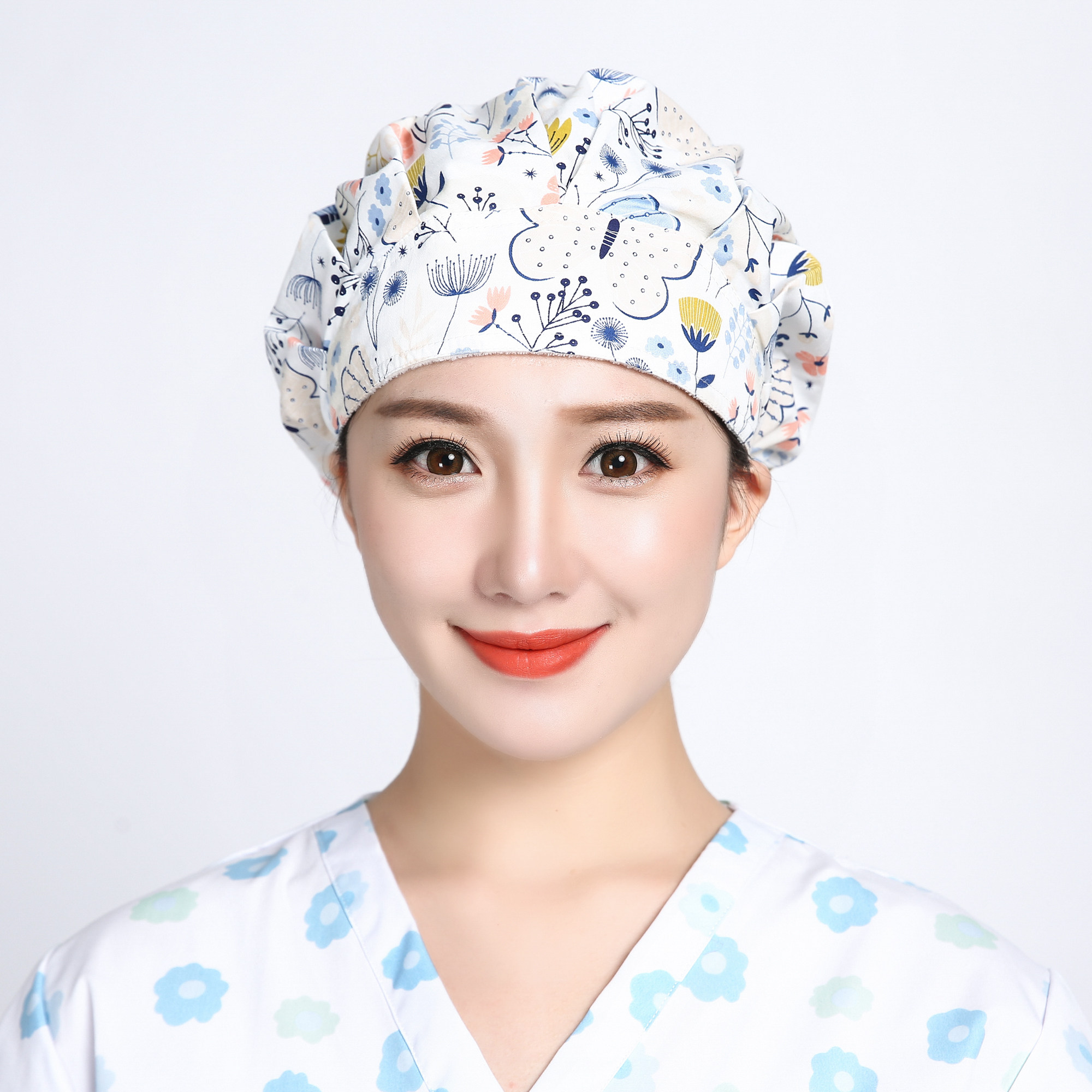 做饭包头套护士防掉发工作头套家用饭时室内女士帽子