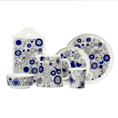 现货芬兰arabiapastoraali田园牧歌手绘陶瓷餐盘饭碗马克杯