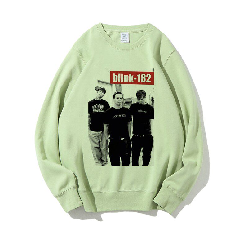 欧美摇滚朋克乐队blink182笑脸周边春秋圆领卫衣卫衣