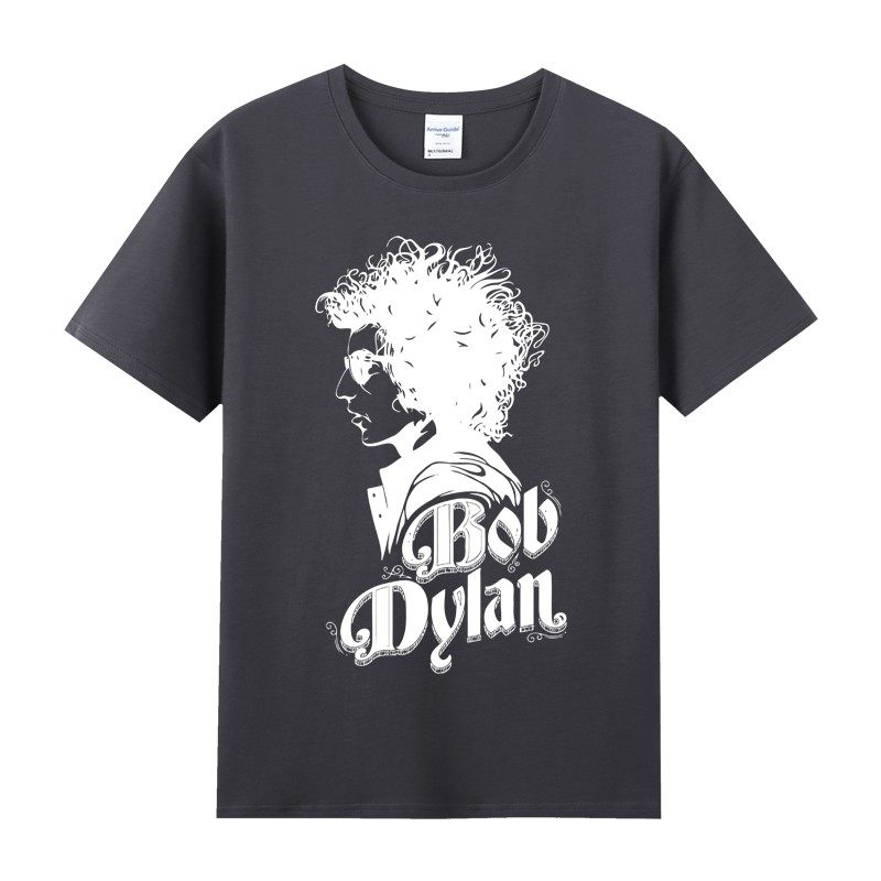 民谣诗人鲍勃迪伦bobdylan一块滚石周边欧美纯棉t恤