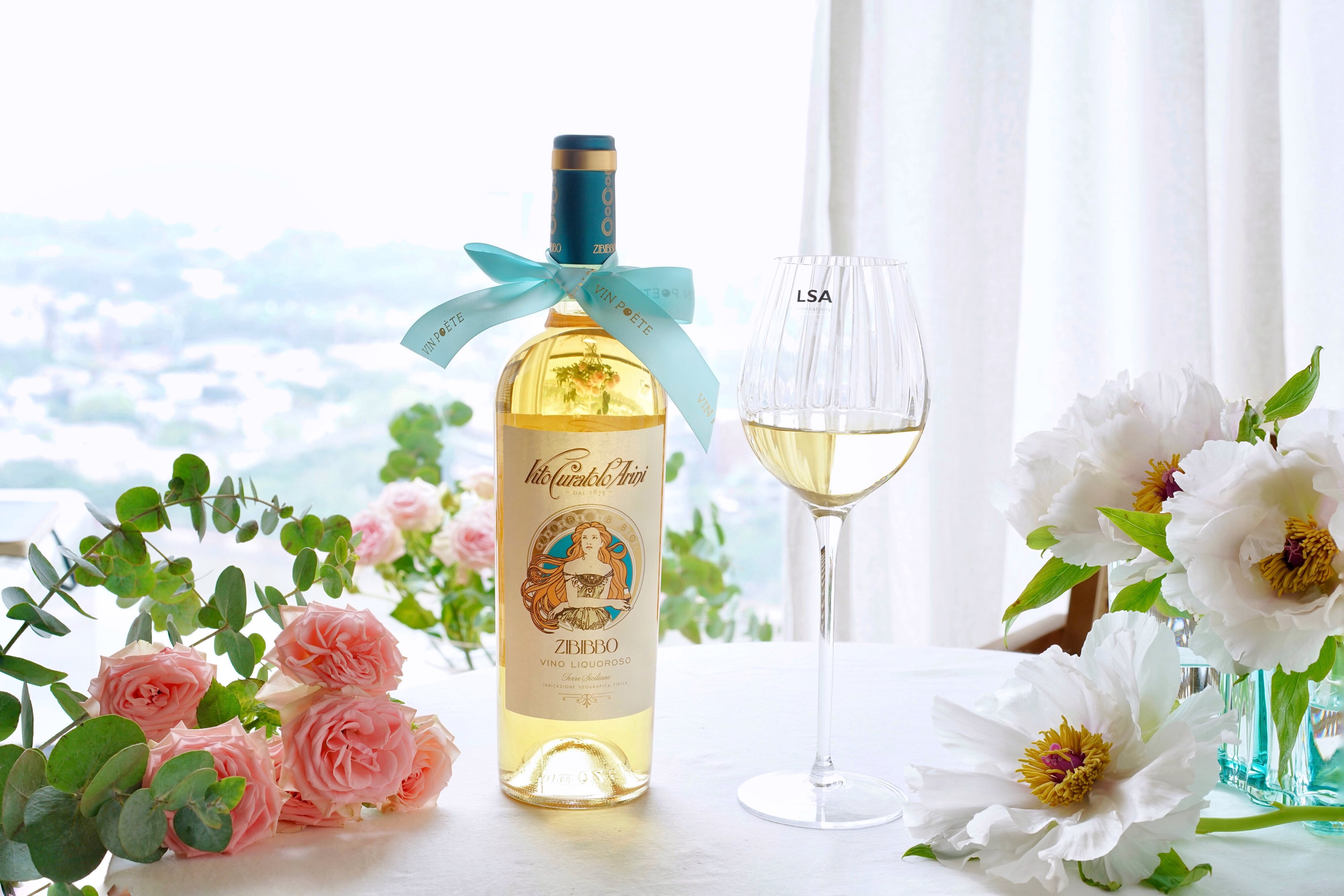 16度女神晚安意大利西西里zibibbo麝香香甜白葡萄酒香气加强葡萄酒