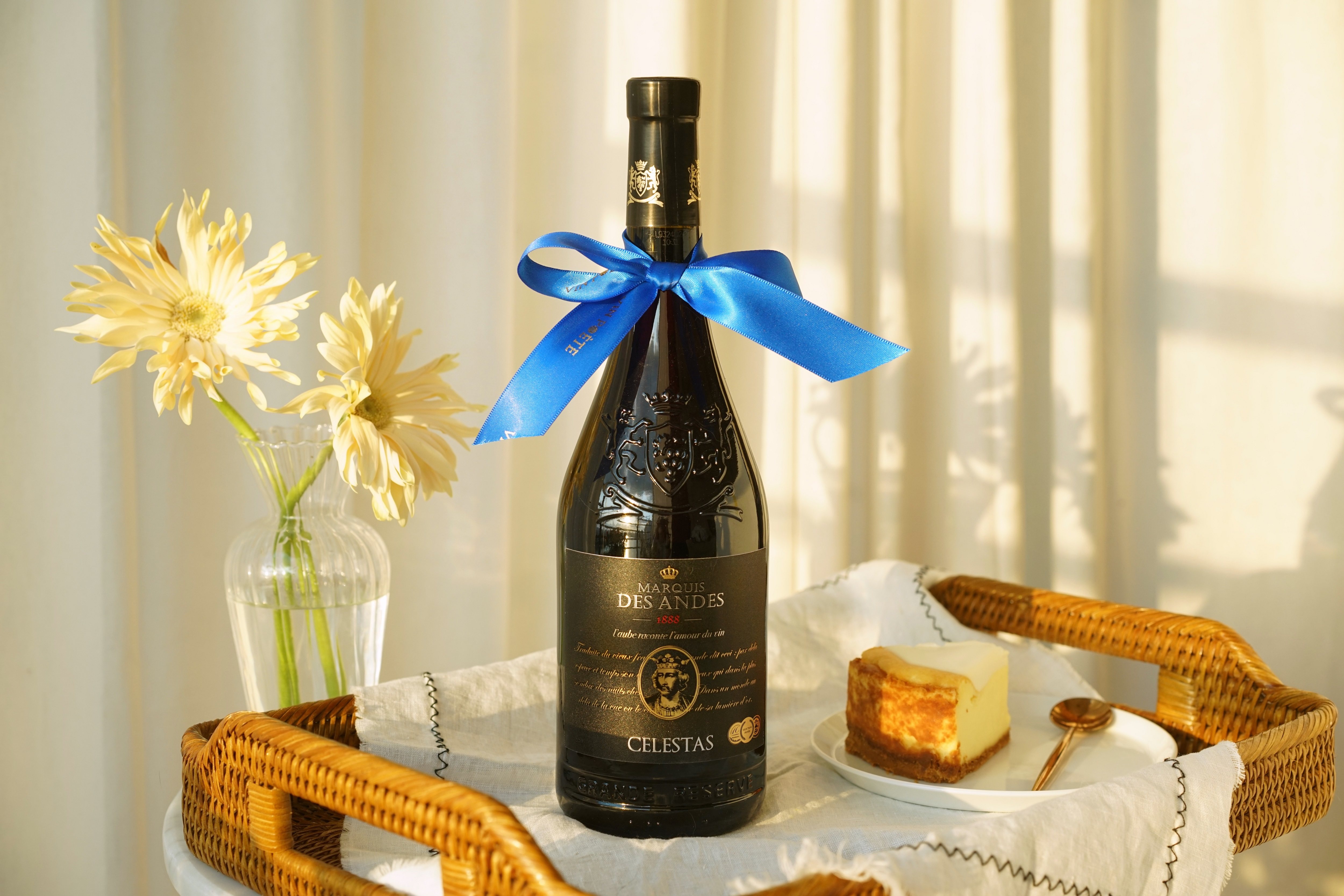 日常干杯南法celestas安琪男爵半干干红红酒葡萄酒葡萄酒