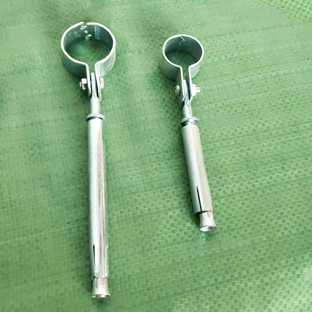 镀锌带膨胀螺丝管卡天然气管道固定支架 暖气水管专用抱箍u型螺丝