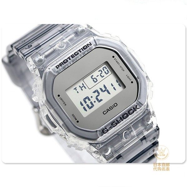 gshock卡西欧casio四月黑白渐变透明新款dw-5600sk-1dw-6900sk-1日韩