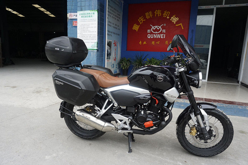 适用于五羊本田鸷道cb190ss夏德边箱尾箱三箱摩托车快拆后备箱