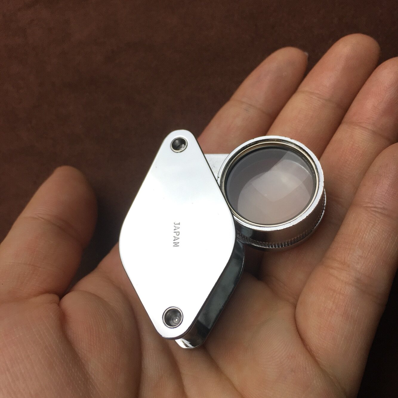 日本原装进口高清i.l.k10倍放大镜7050 鉴赏珠宝钻石杂项随身迷你