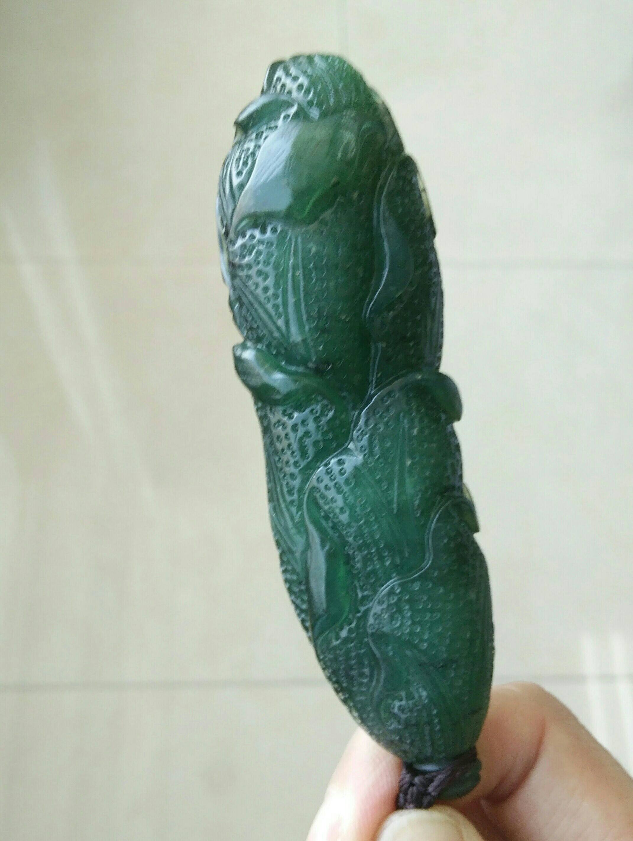 正宗泰山玉手手把件捡碧玉白菜玩件平安玉生其他