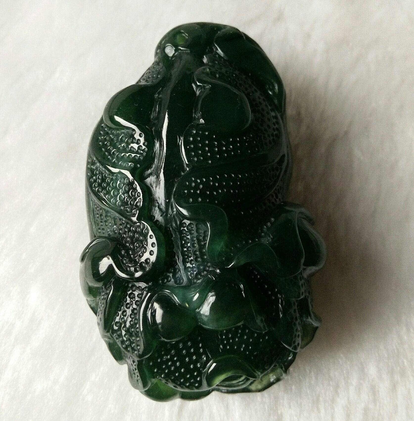 泰山玉手手把特价精品碧玉白菜小玩件老冰料其他