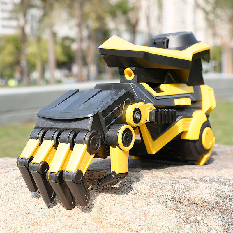 机械机械手手臂电动连发大黄蜂儿童玩具男孩射击可穿电动玩具枪