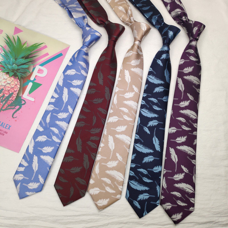 领带休闲花纹印花古着男生花朵复古男士装饰领带