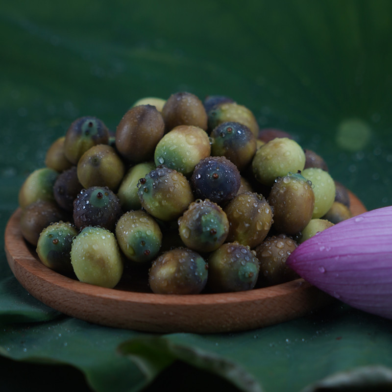 莲子新鲜成熟老莲子米2斤 不带莲蓬生吃煲汤适合孕妇小孩带壳带芯