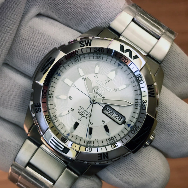 日本制造Seiko精工5号自动上链机械表SNZJ03J1/05J1防水夜光