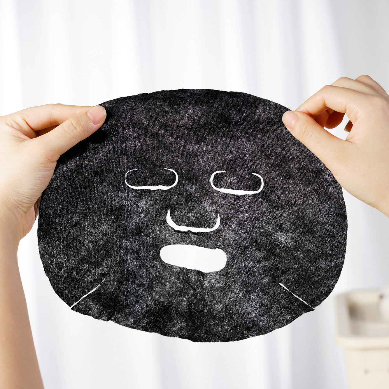 一次性纸膜水疗膜蚕丝工艺超薄干面膜扣女 竹炭压缩面膜纸100片 - 爱