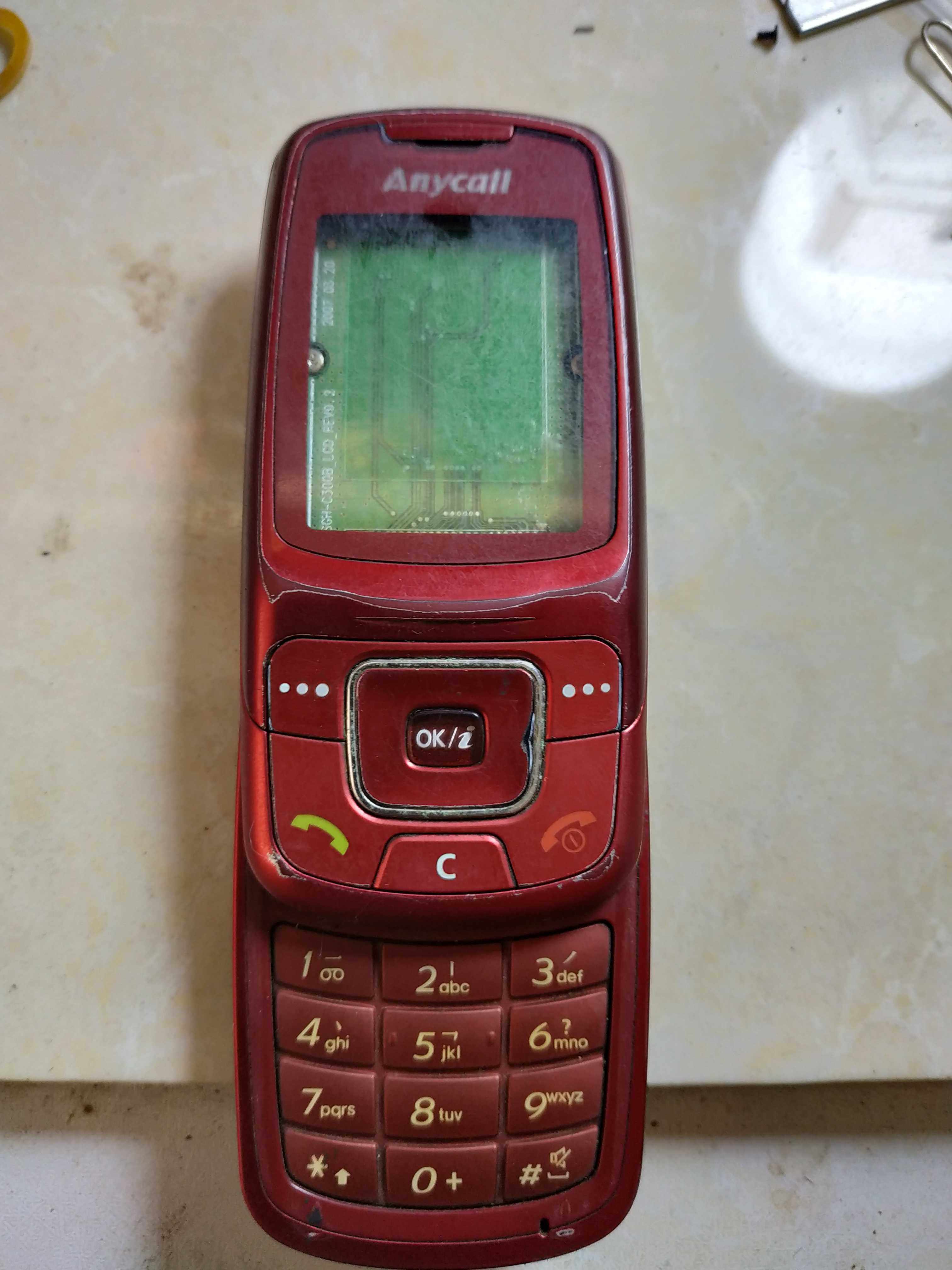 三星sghc308手机主板电池充电器滑盖手机零部件