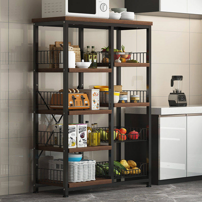 厨房置物架落地式多层菜篮子收纳架