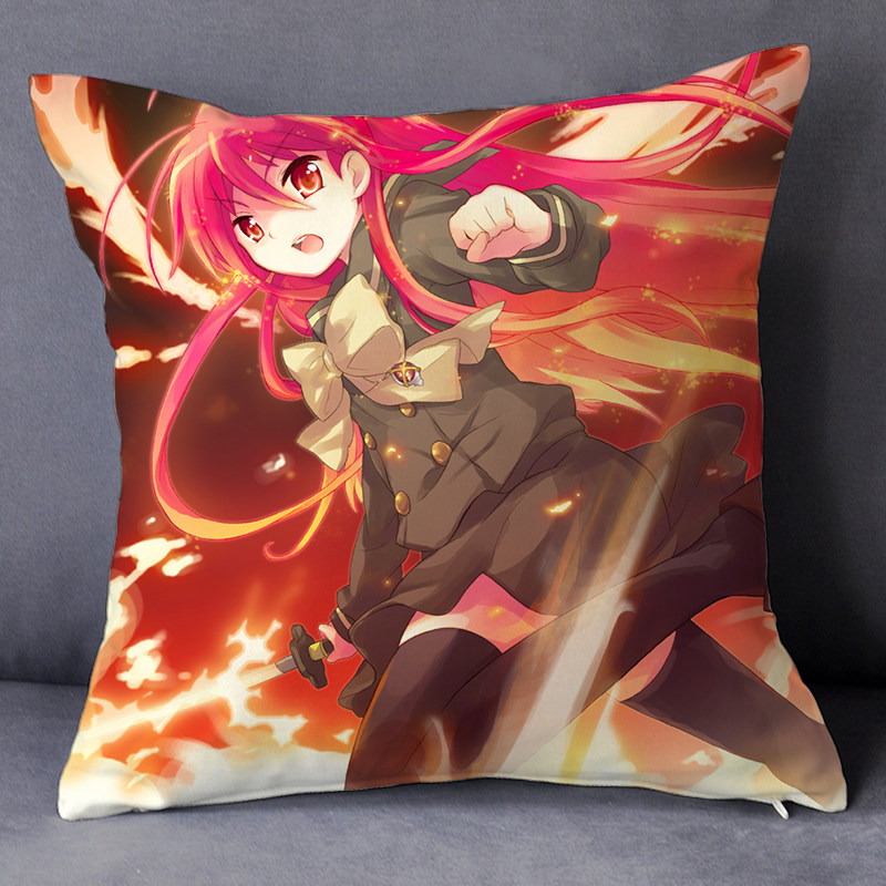 灼眼夏娜抱枕炎发定制可爱动漫二次元枕头双面靠垫