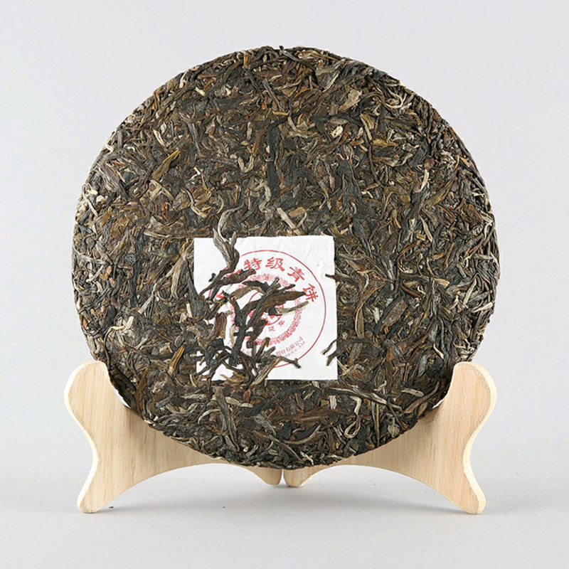 云南普洱茶下关沱茶2020年下关特级青饼饼茶357g生茶茶叶