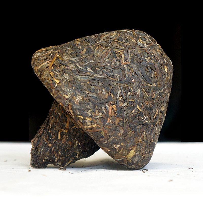 2个购 生茶 云南普洱茶2017年下关尚品金丝紧茶蘑菇沱 2个 250g - 爱