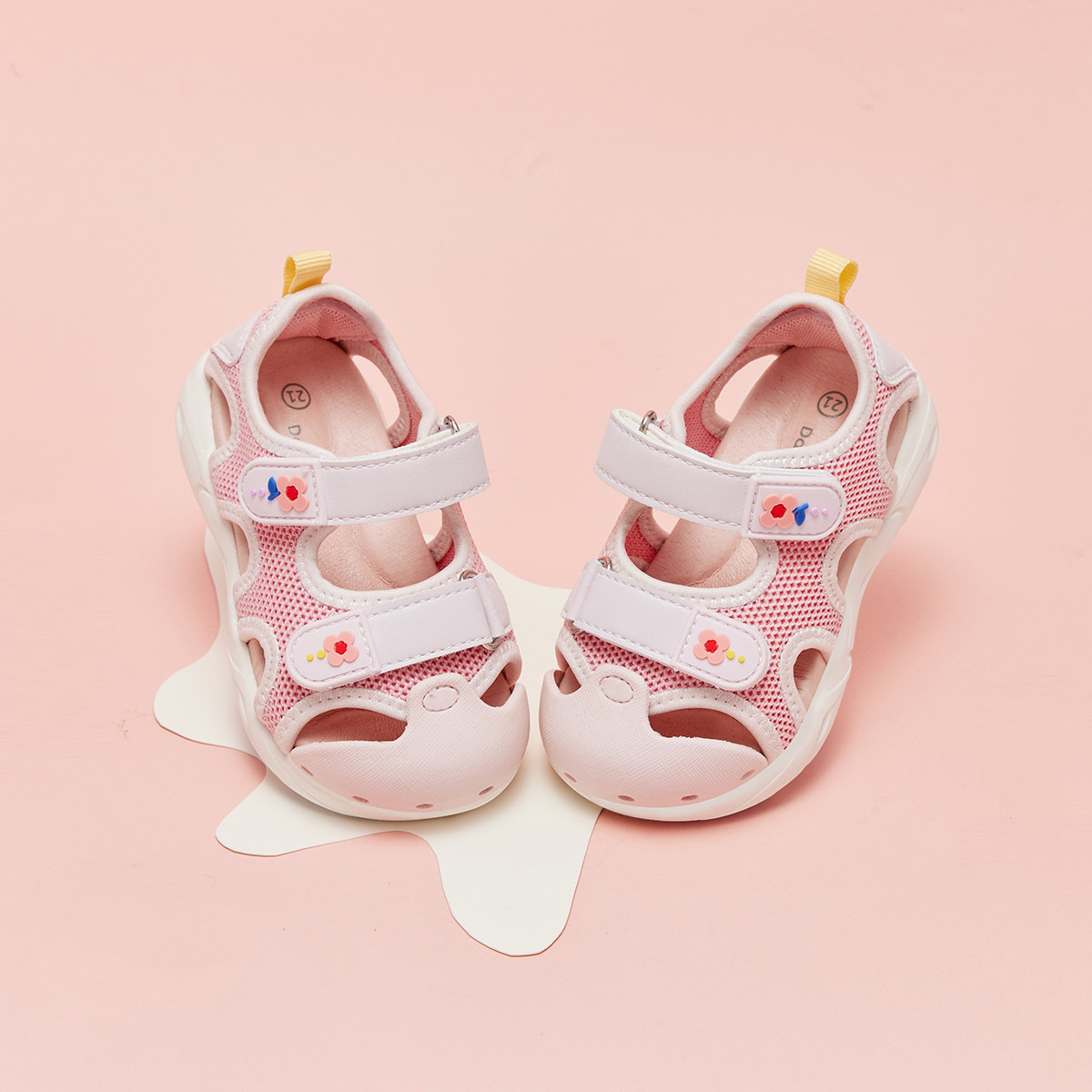 戴维贝拉童鞋女童凉鞋儿童鞋子包头学步夏季软底学步鞋