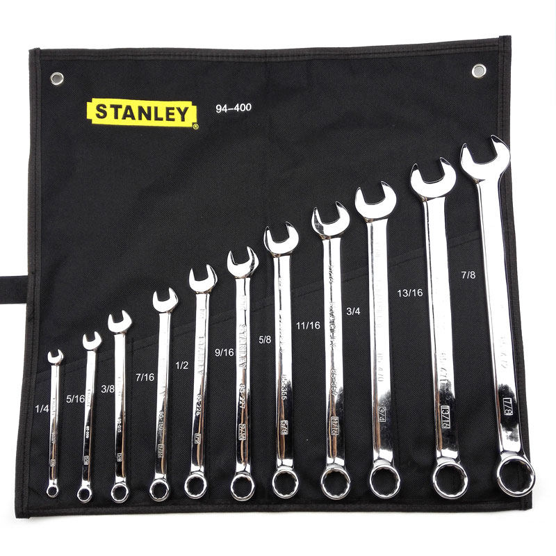 扳手史丹利件套英制抛光两用9440022组套工具套装单头呆扳手