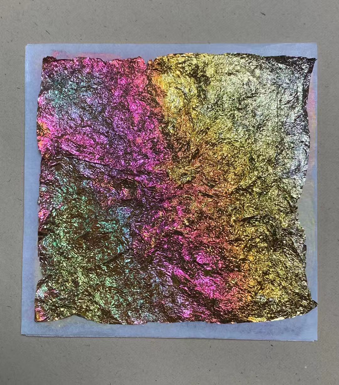 烧箔·虹彩 金箔彩箔 铜箔 岩彩 贴金 洒金 美甲 彩山石彦页