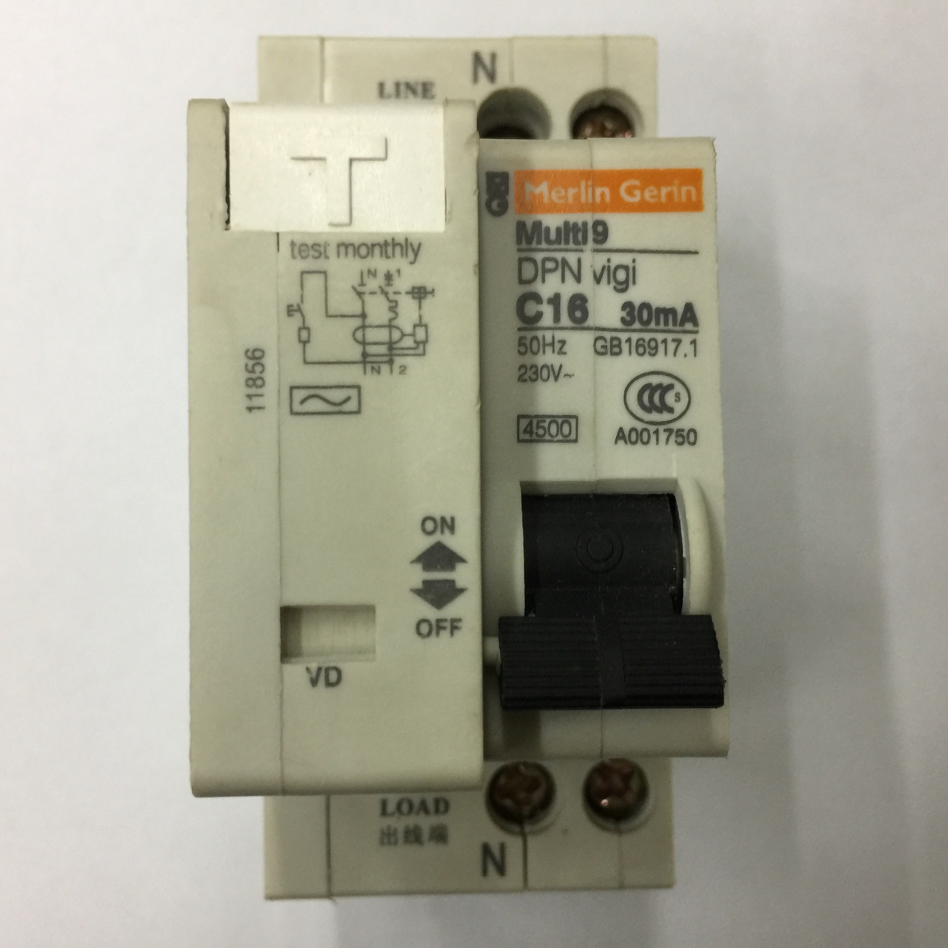 漏电原装正品dpnvigic16梅兰日兰小型开关保护器漏电保护器