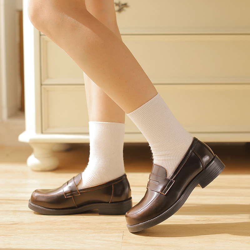 【半岛鞋屋】春季新款日系小皮鞋jk鞋子基础款女鞋正统方头制服鞋