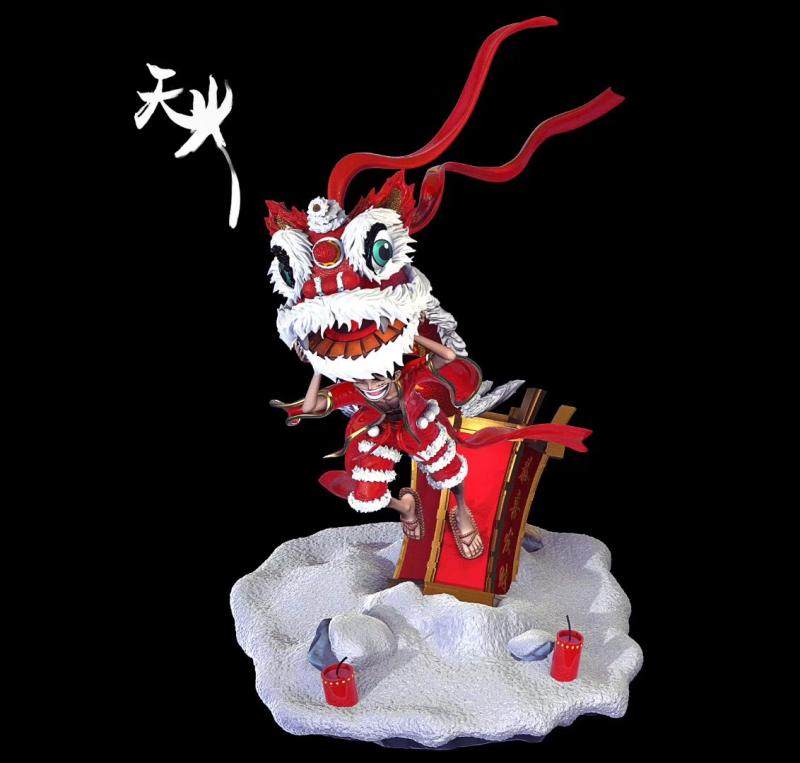 春季手办限量路飞舞狮纪念版元宵天火李小西海贼王海贼王手办专区