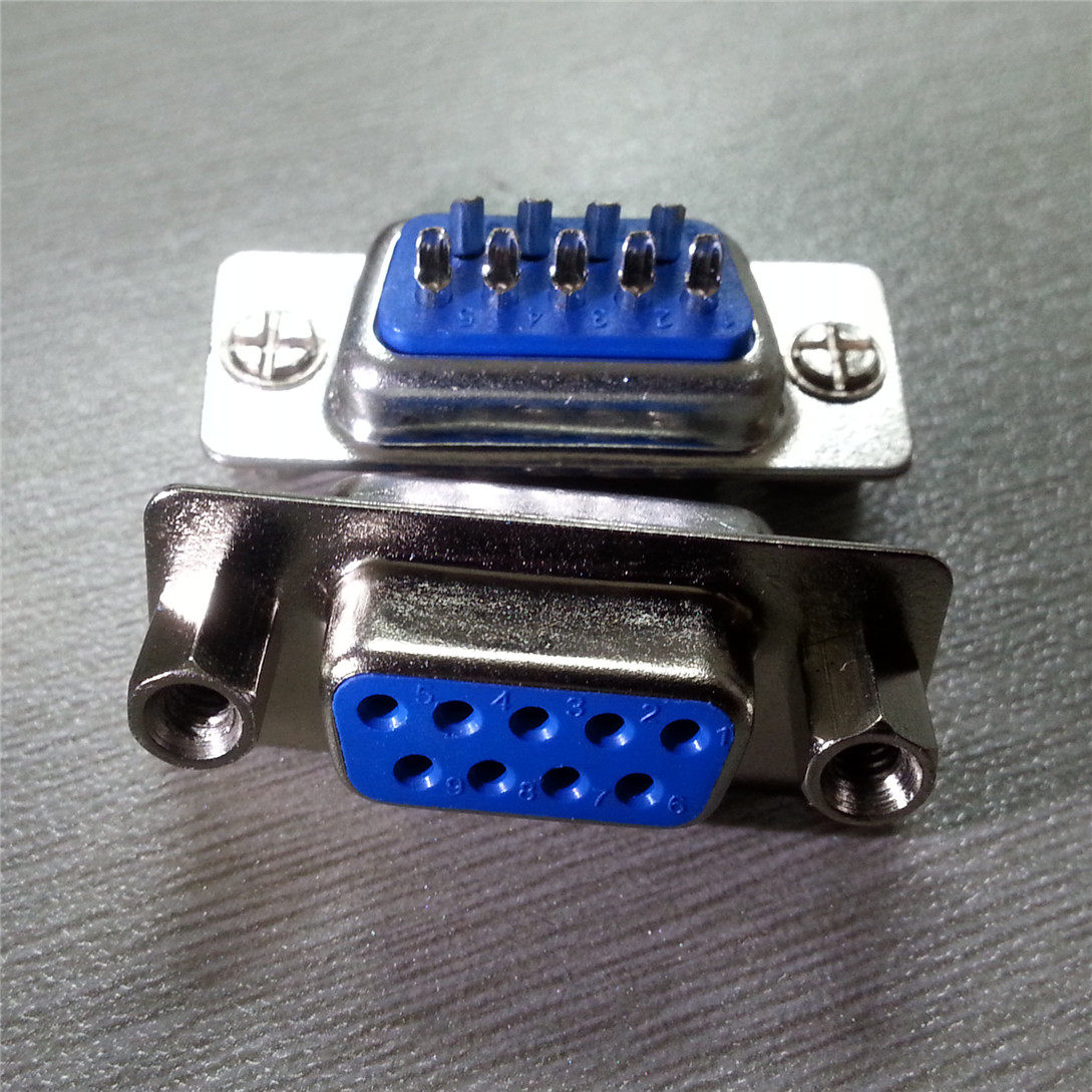 优联康dsub20系列db9p线式母头连接器传统杯型接触连接器