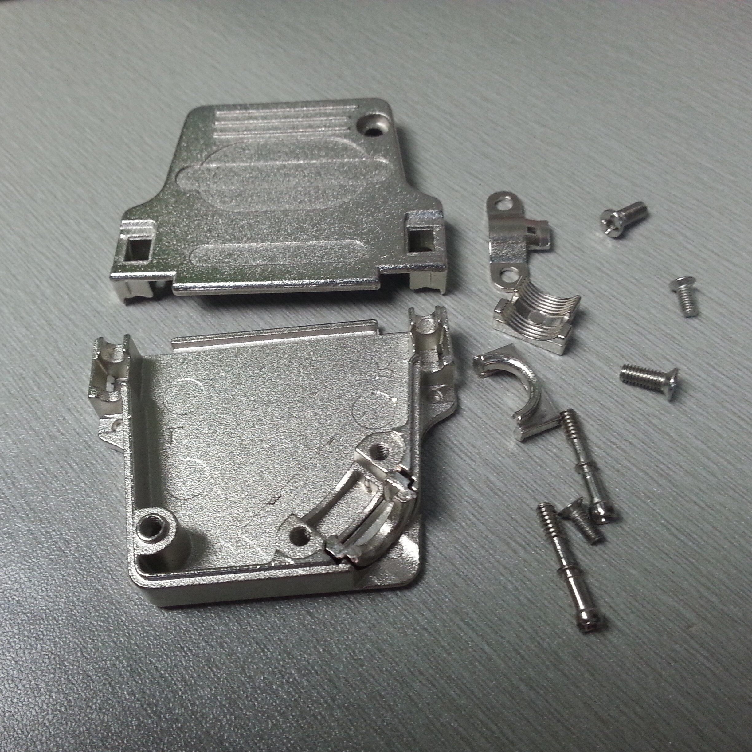 db25pin金属45度出线锌合金铁壳5w513w39w417w2连接器