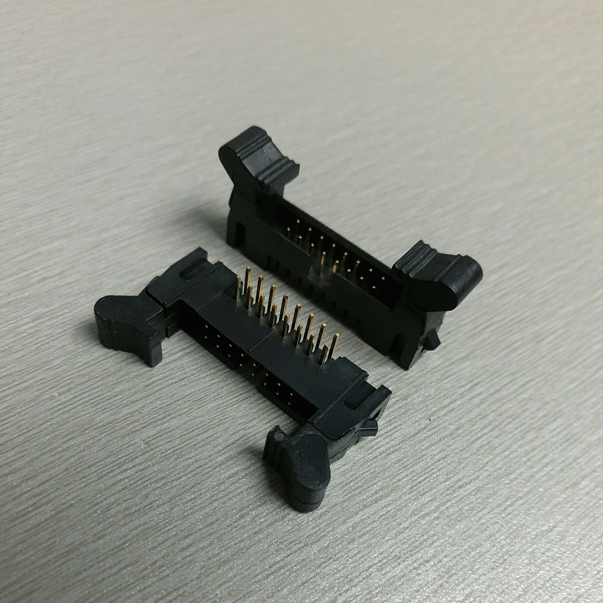 弯针新品20mm弯插牛角插座dc2勾勾排插16pin连接器