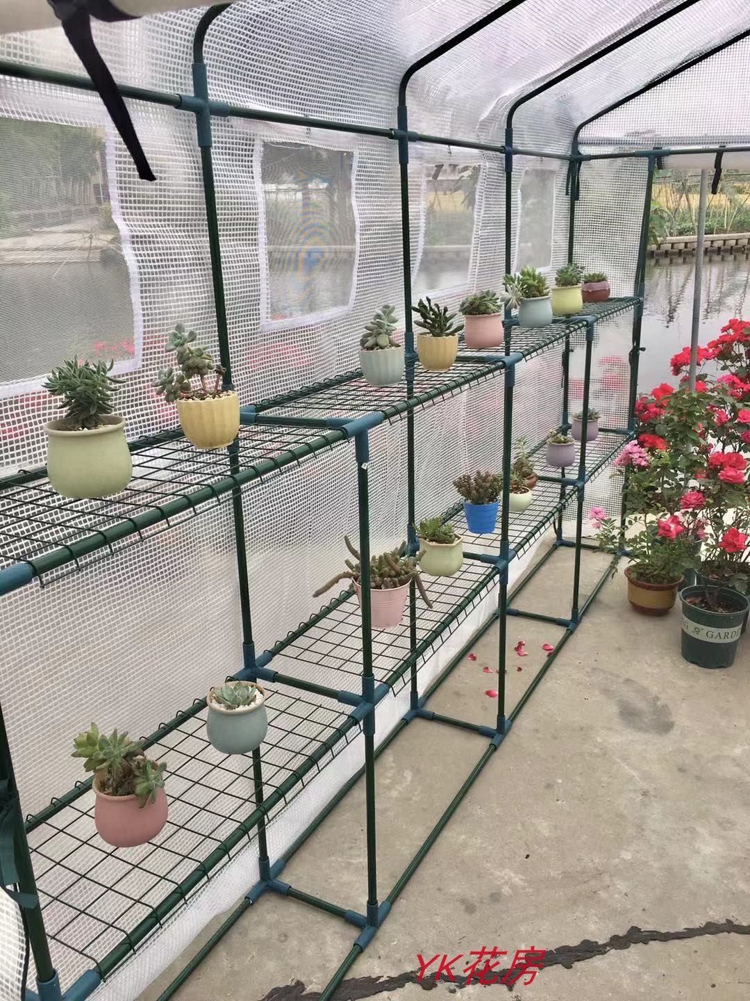 花架阳光置物架子多肉多层保温温棚铁艺大棚花架