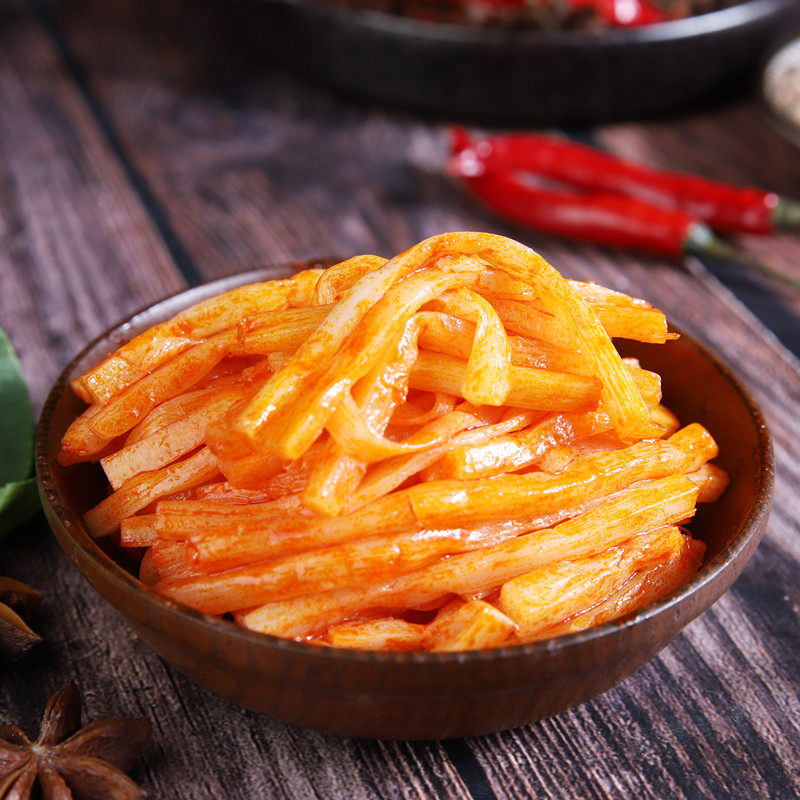 竹笋红油400g脆笋丝美美食即食开胃菜笋丝东北腌制