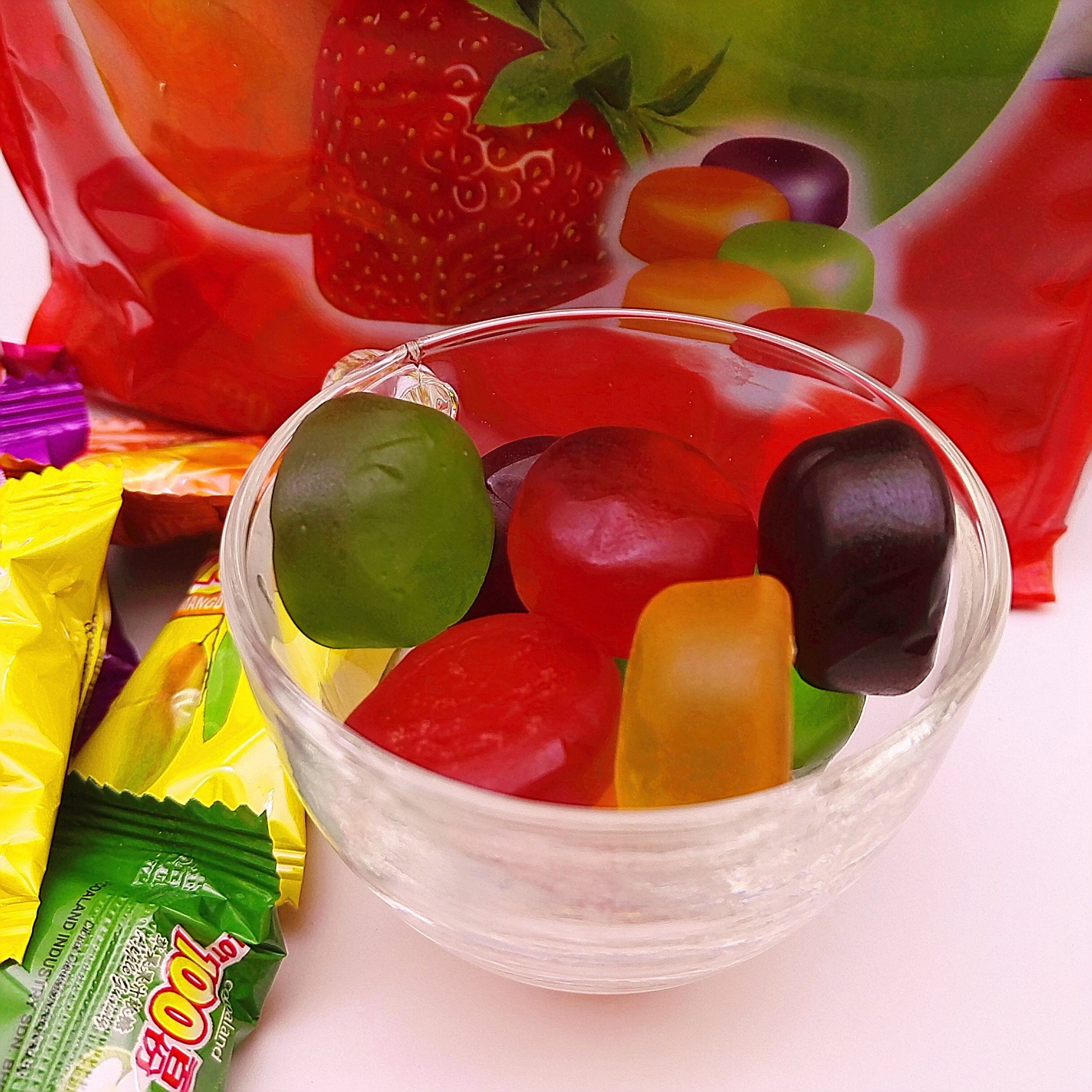软糖马来西亚进口果汁糖果果味草莓芒果苹果混搭传统糖果