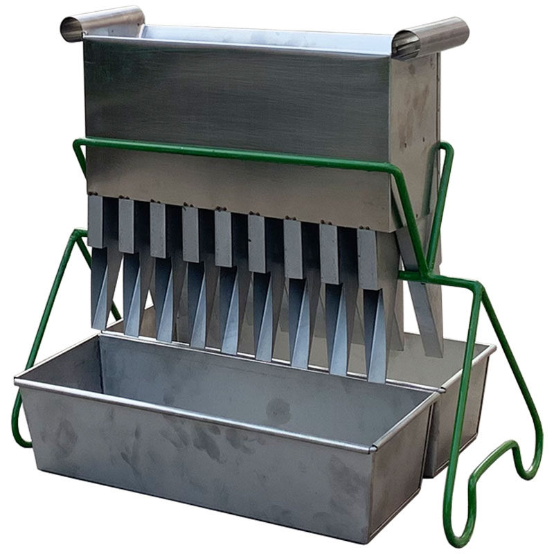 不锈钢二分器 缩分器 镀锌二分器分样器 槽宽5-7.5-15mm煤炭化验