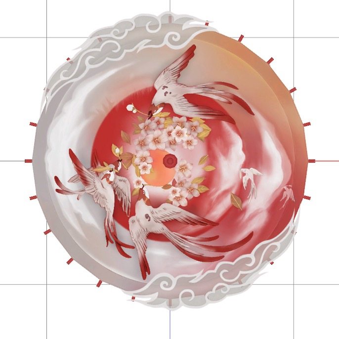 泸州油纸纸伞剑网三剑cosplay蓬莱道具仙云问鹤工艺伞