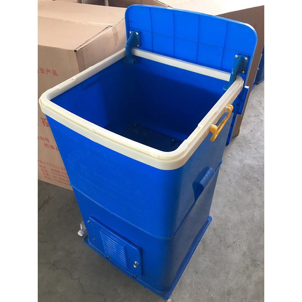 杰达80kg二包40公斤鱼塘开口投饵机投饲机全自动投料机饲料投料机