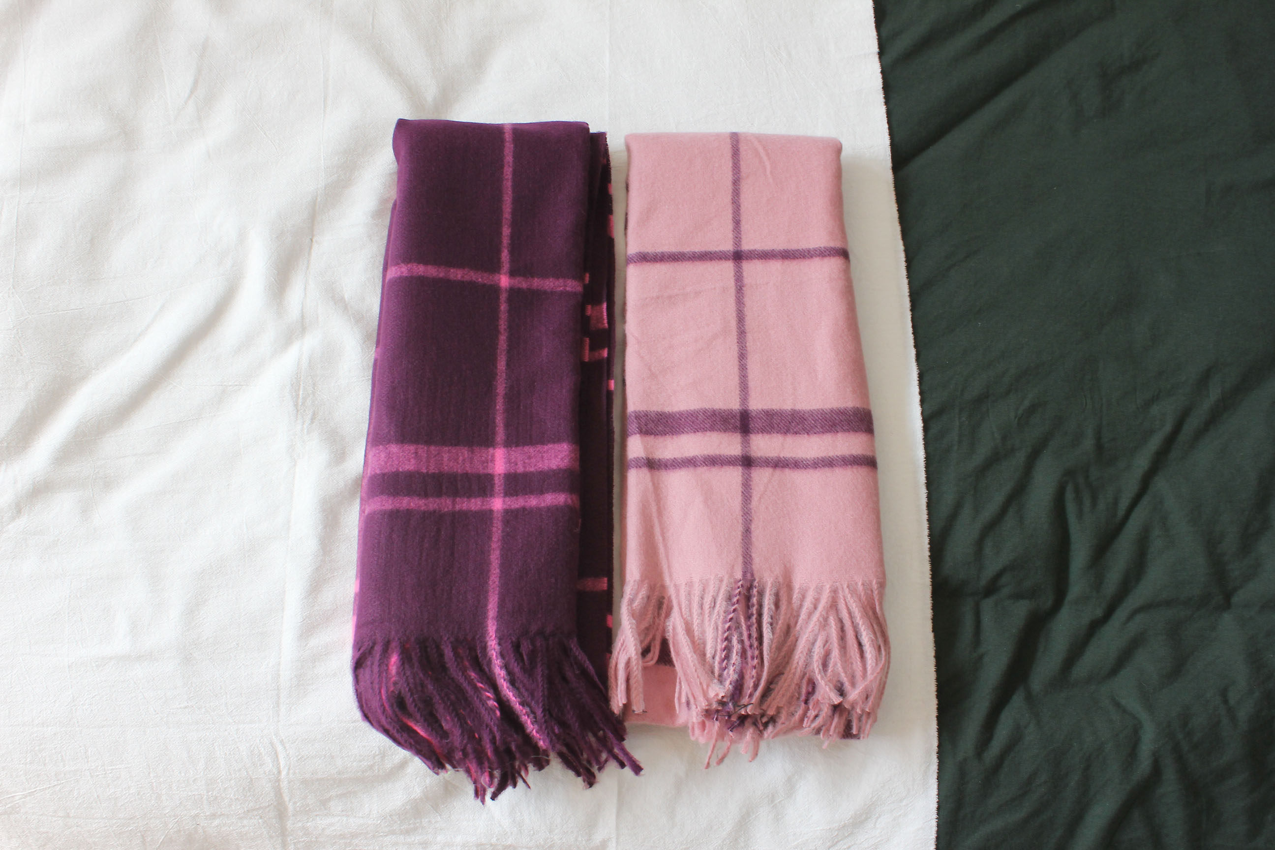 糯米初恋粉色色系冬季羊绒围巾围脖披肩围巾