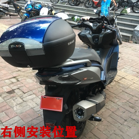 国产踏板赛科龙rt3摩托车改装排气防摔棒防摔球防摔胶加厚保护杠